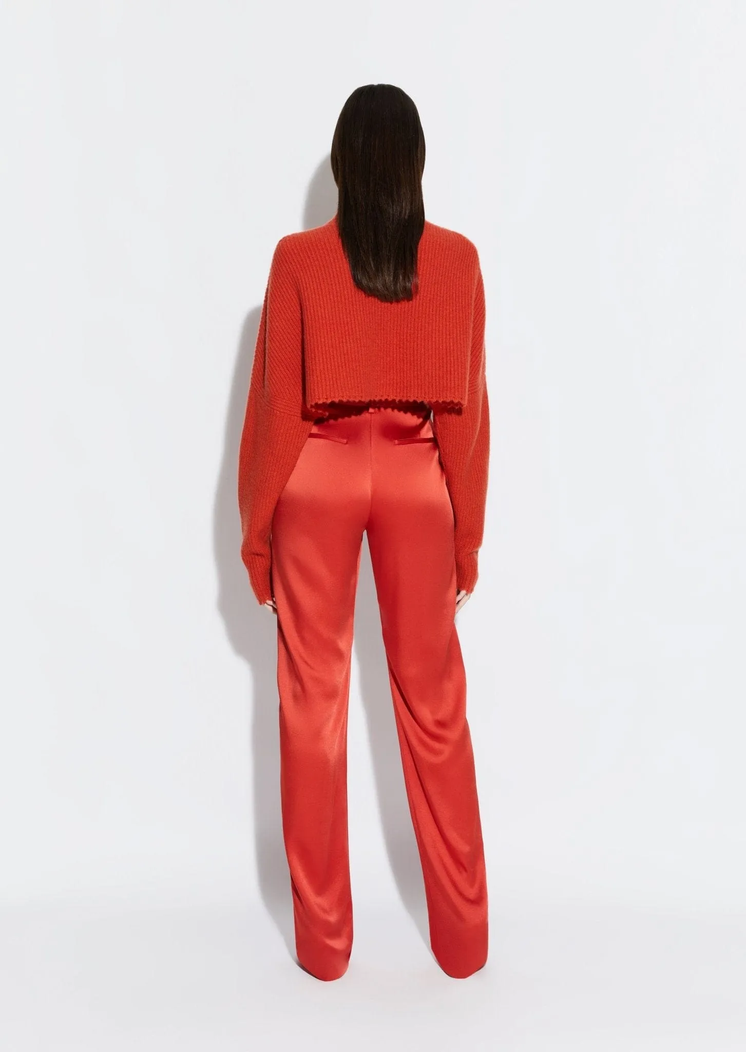Airy Cashmere Cropped Turtleneck