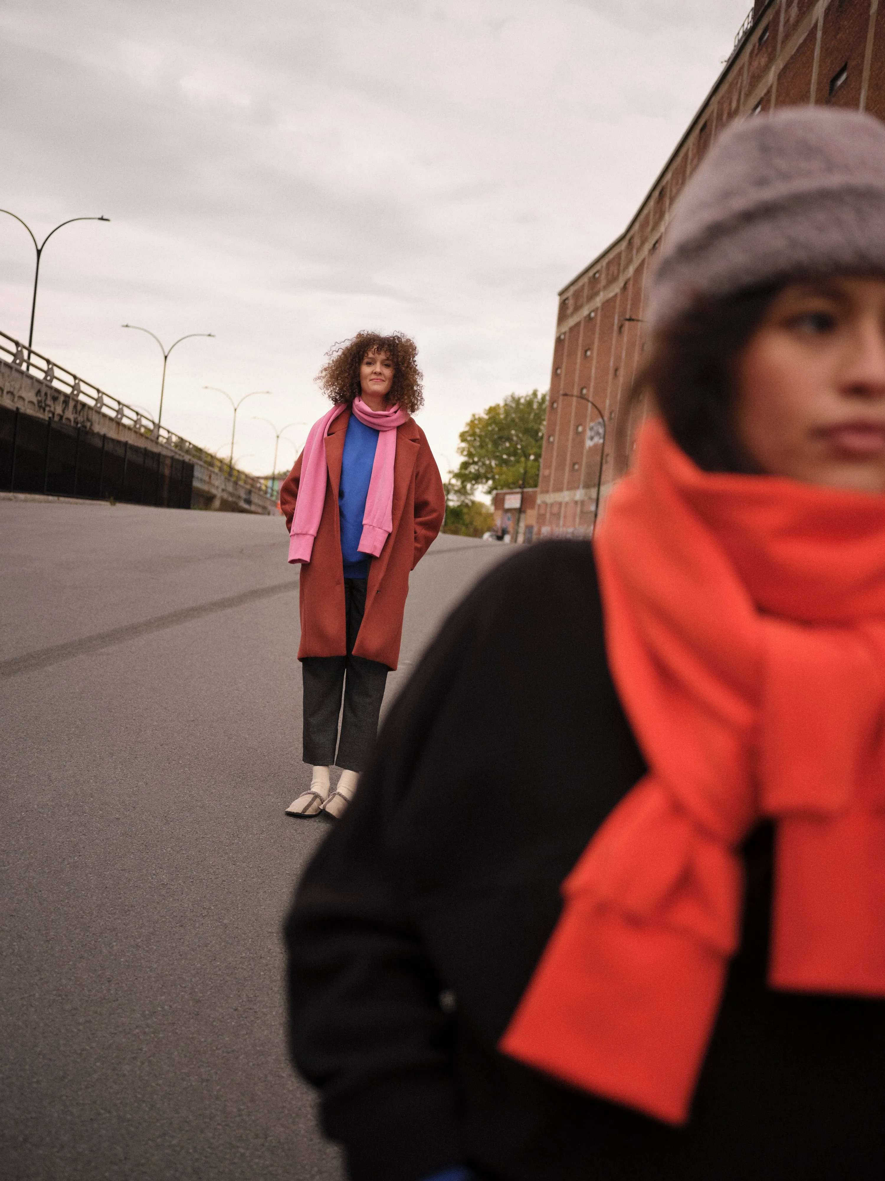 BUCKY orange scarf
