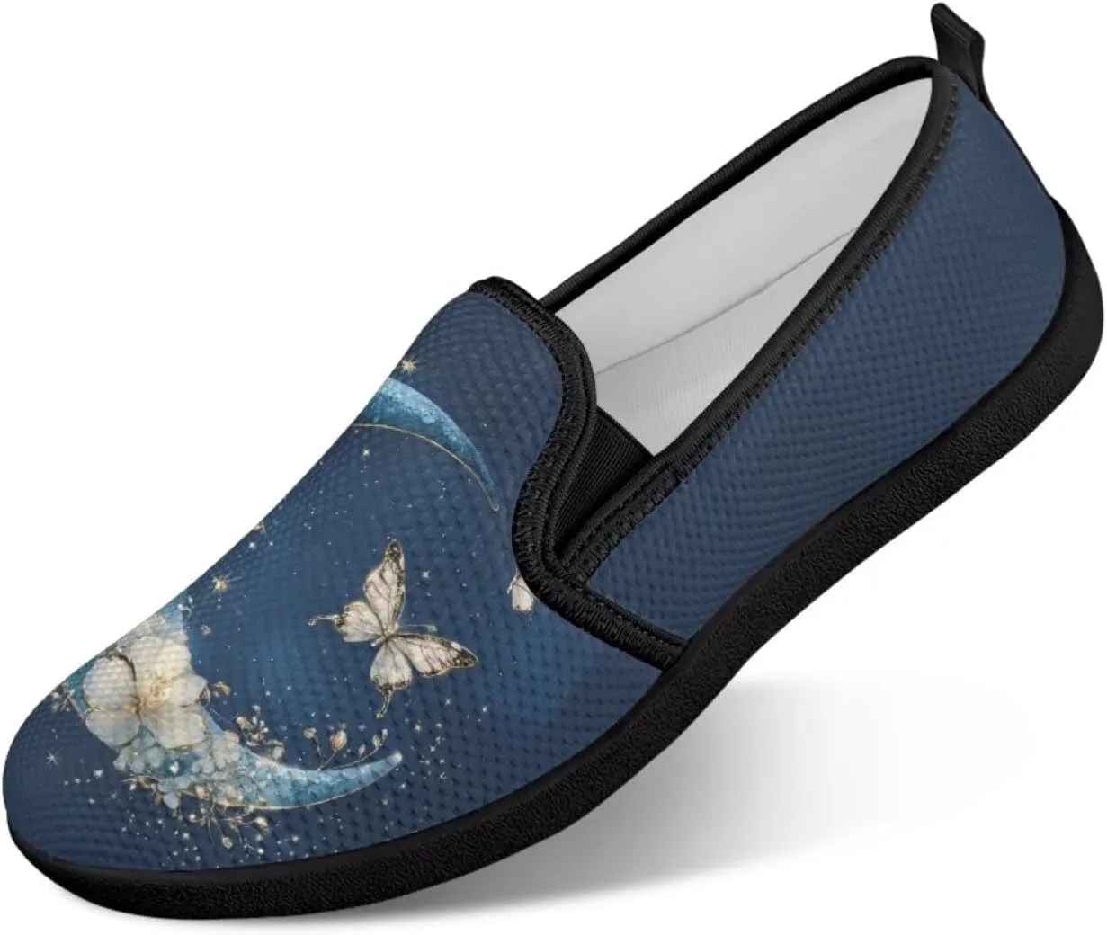 Butterfly Flats for Women 2024 Round Toe Loafers Business Slip On Work Shoes Casual Mesh Walking Sneakers