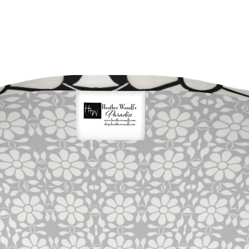 Camelbone White Flower Womens T Shirt Long Sleeves