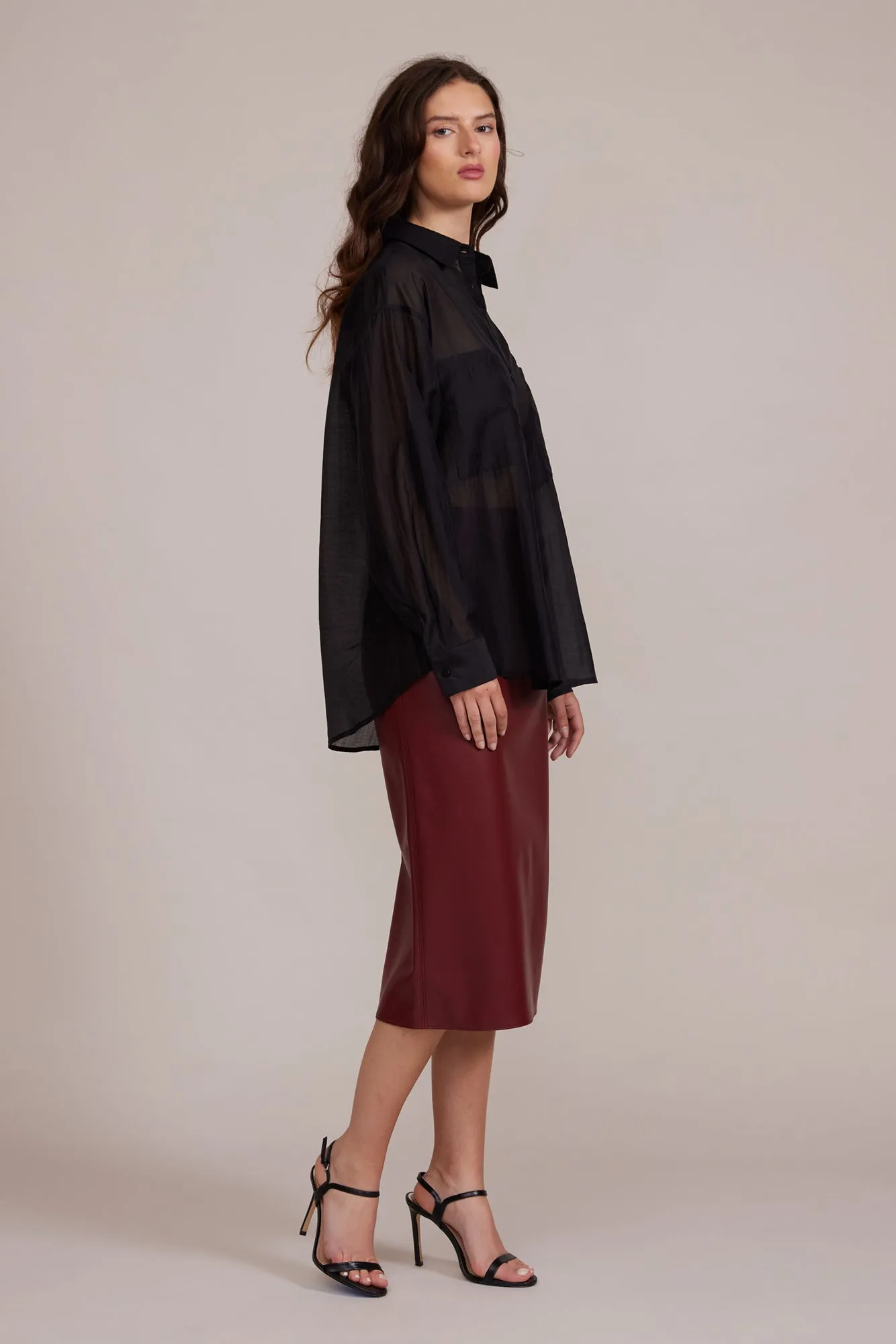 Carlen Cargo Blouse - Black