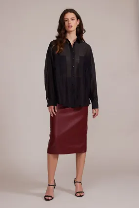Carlen Cargo Blouse - Black