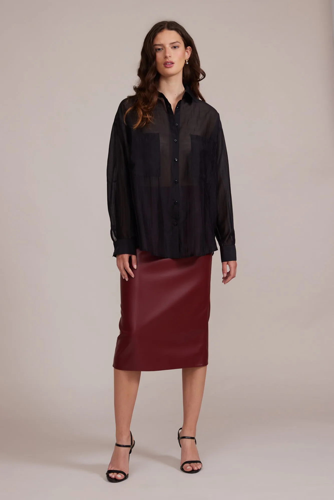 Carlen Cargo Blouse - Black