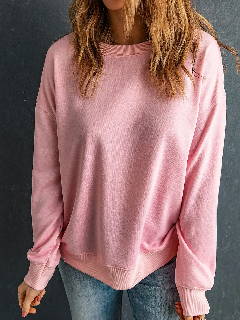 Casual Pink Pullover