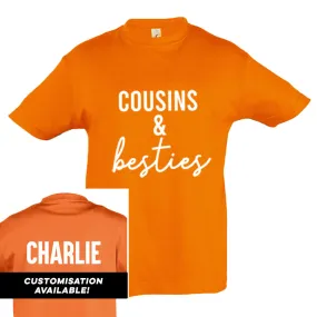 Cousins & Besties Matching Orange Tees (MRK X)
