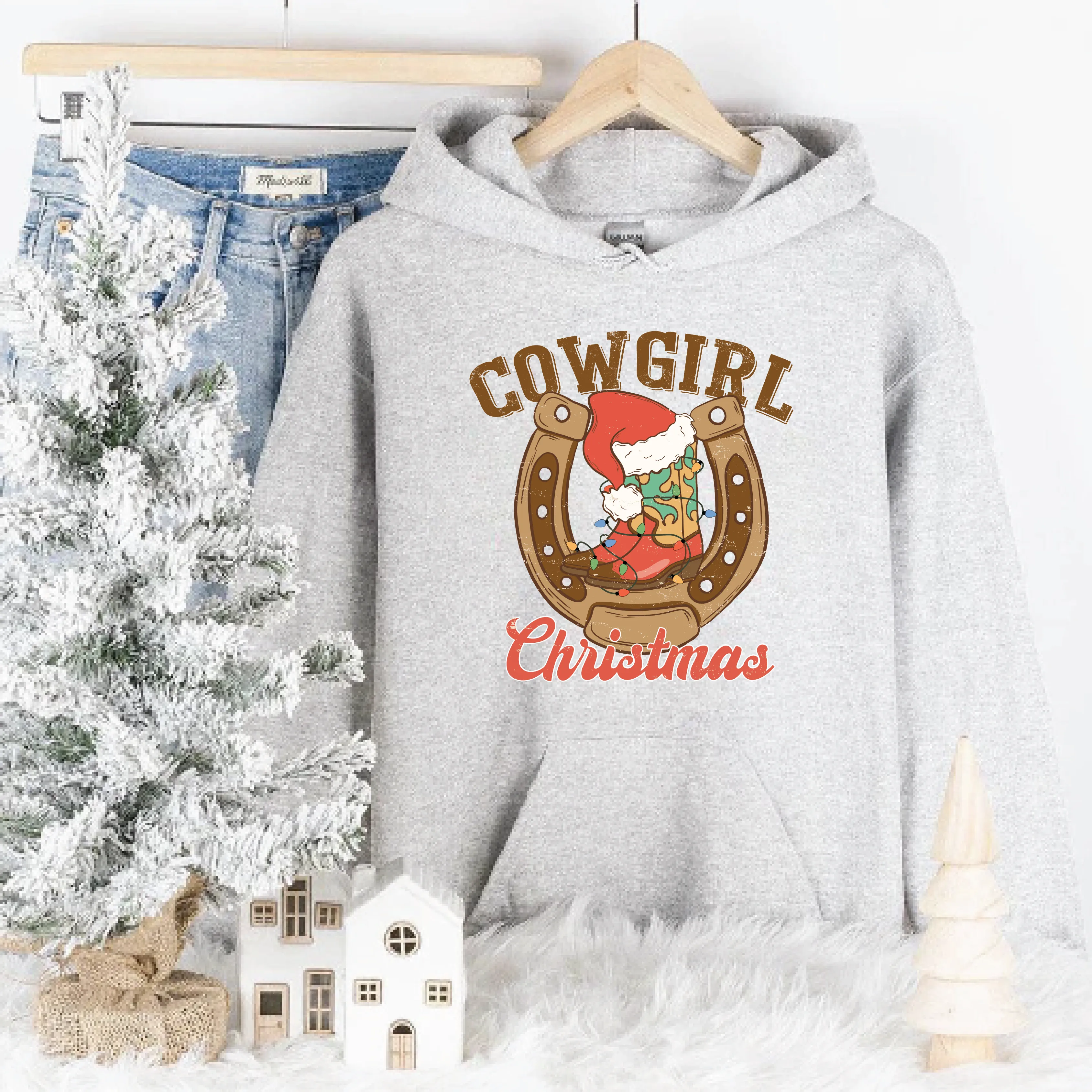 Cowgirl Christmas Sweatshirts