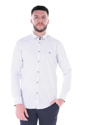 Crave Long Sleeve Shirt - White / Navy