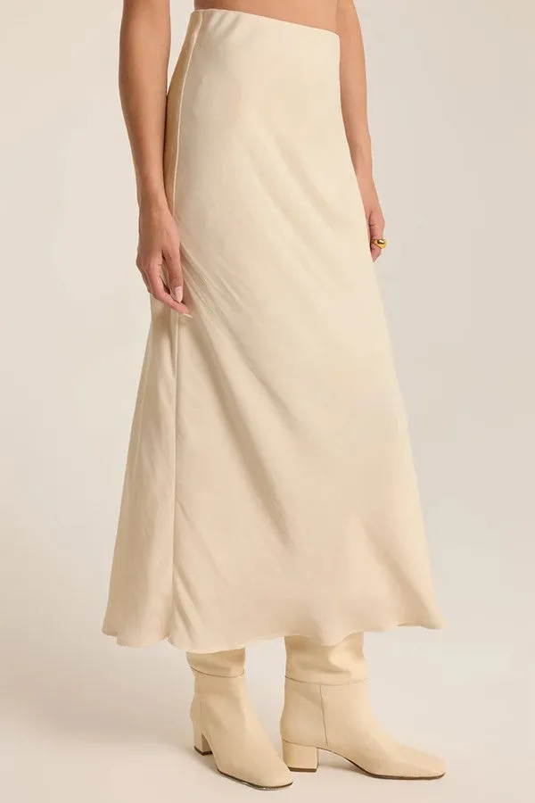 Europa Luxe Sheen Midi Skirt
