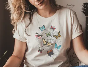 Floral Butterflies Tee Shirt