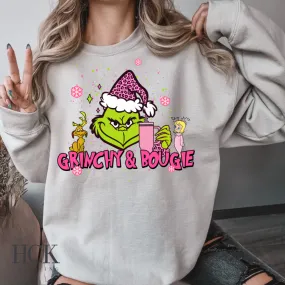 Grinchy & Bougie Crewneck Sweatshirt- 5 COLORS