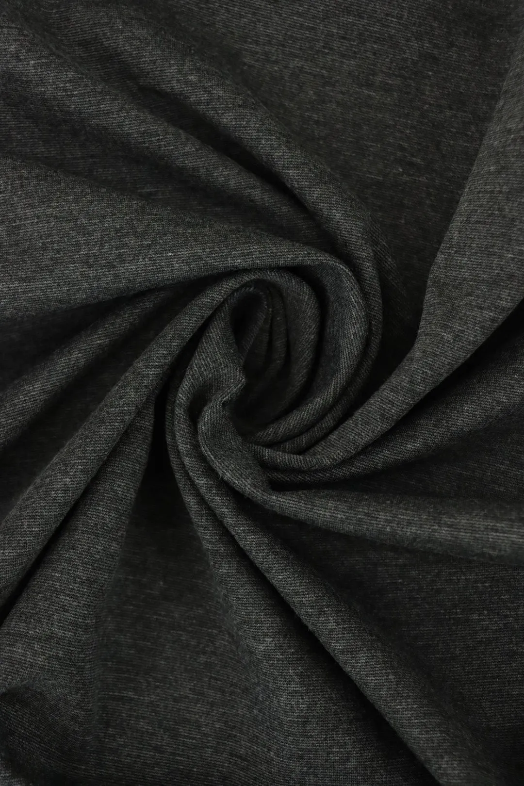 Heathered Charcoal Viscose Nylon Ponte