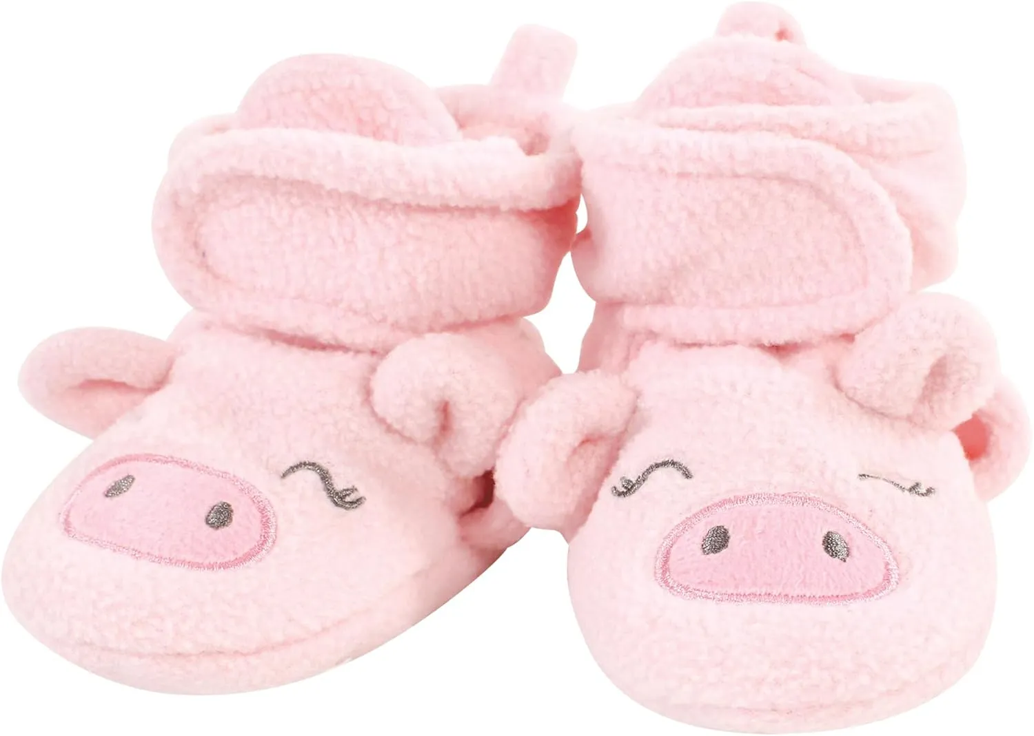 Hudson Baby Unisex-Child Cozy Fleece Booties Winter Accessory Set