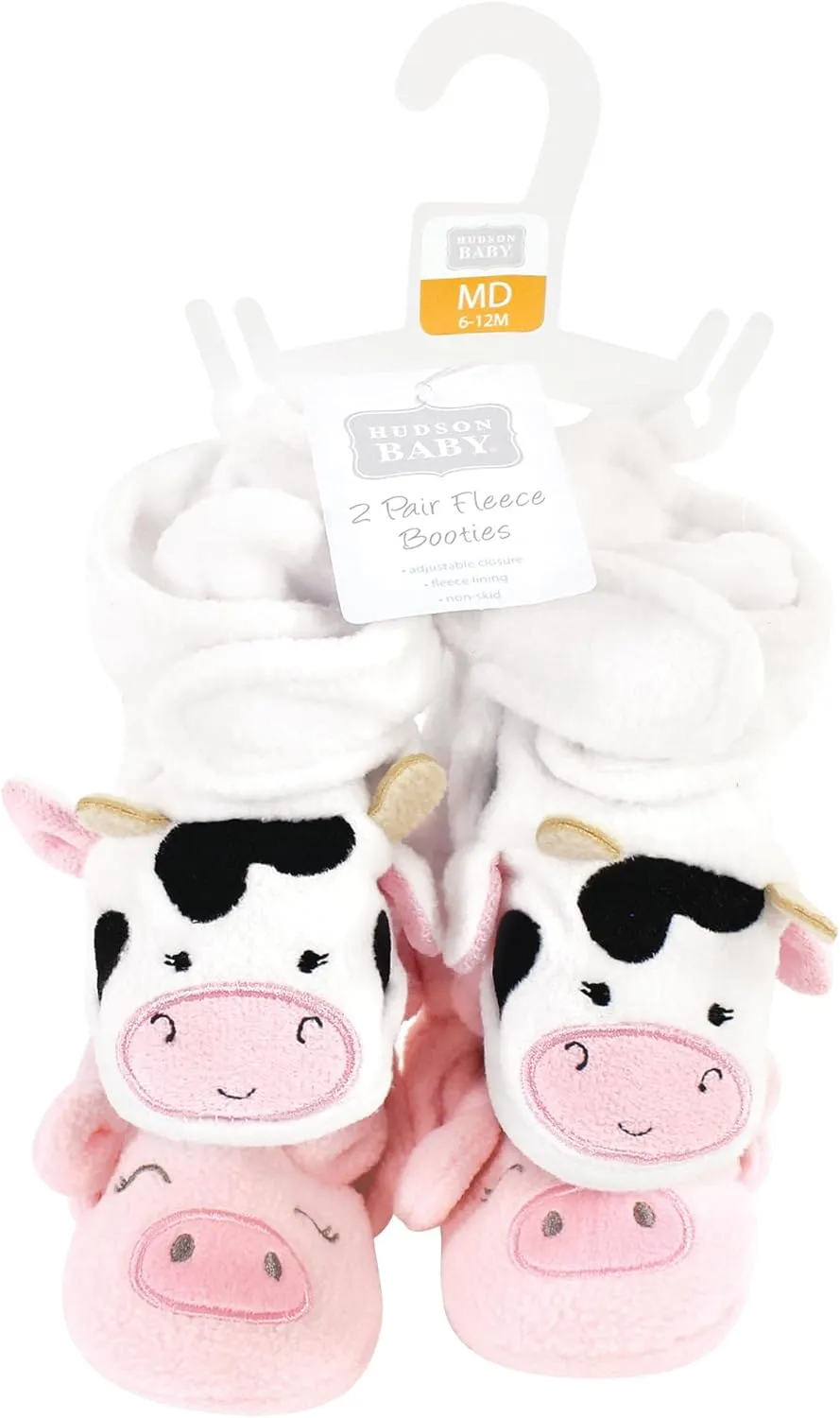 Hudson Baby Unisex-Child Cozy Fleece Booties Winter Accessory Set