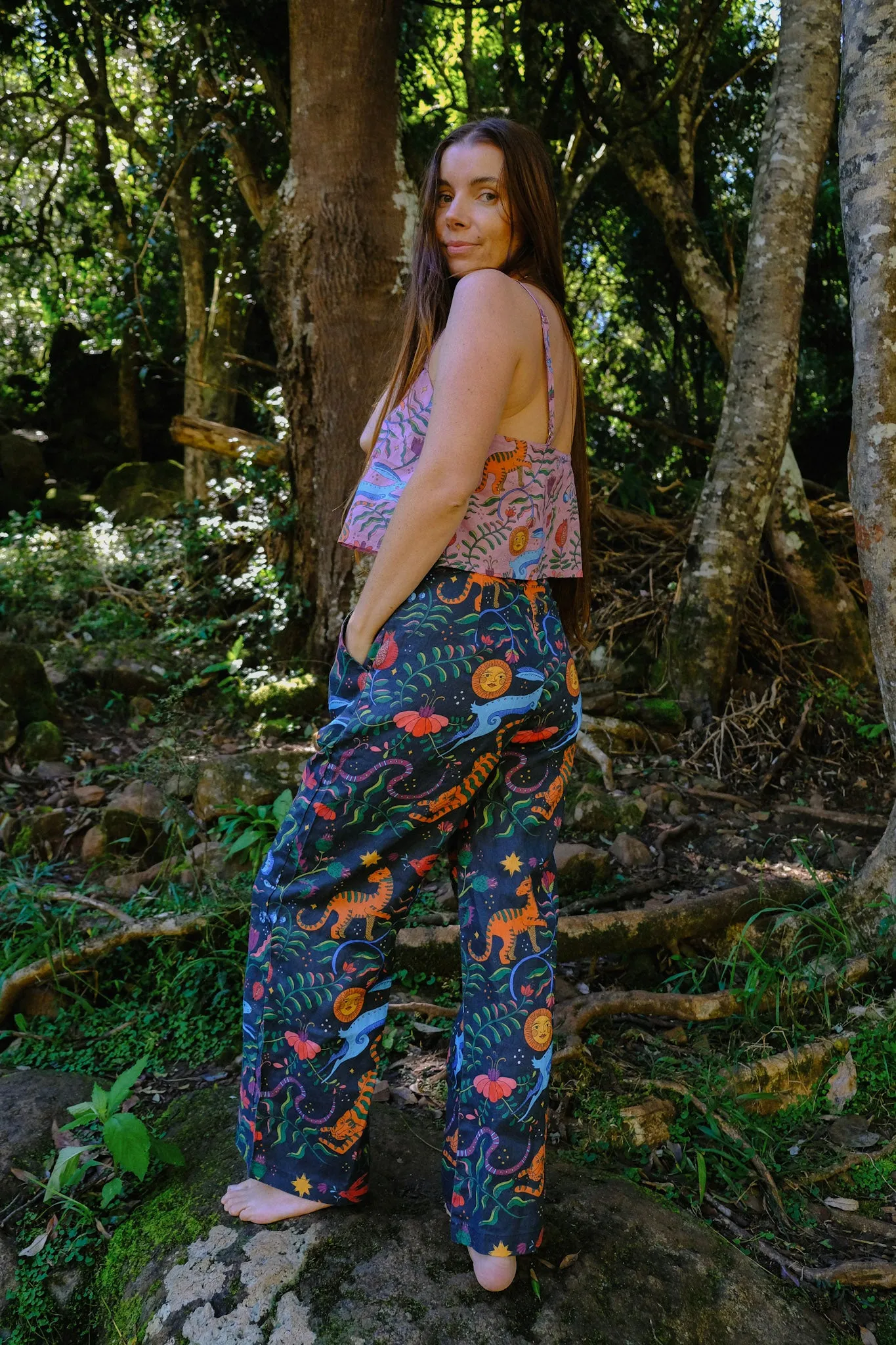 Linen Wide Leg - Winter Mythic - Midnight