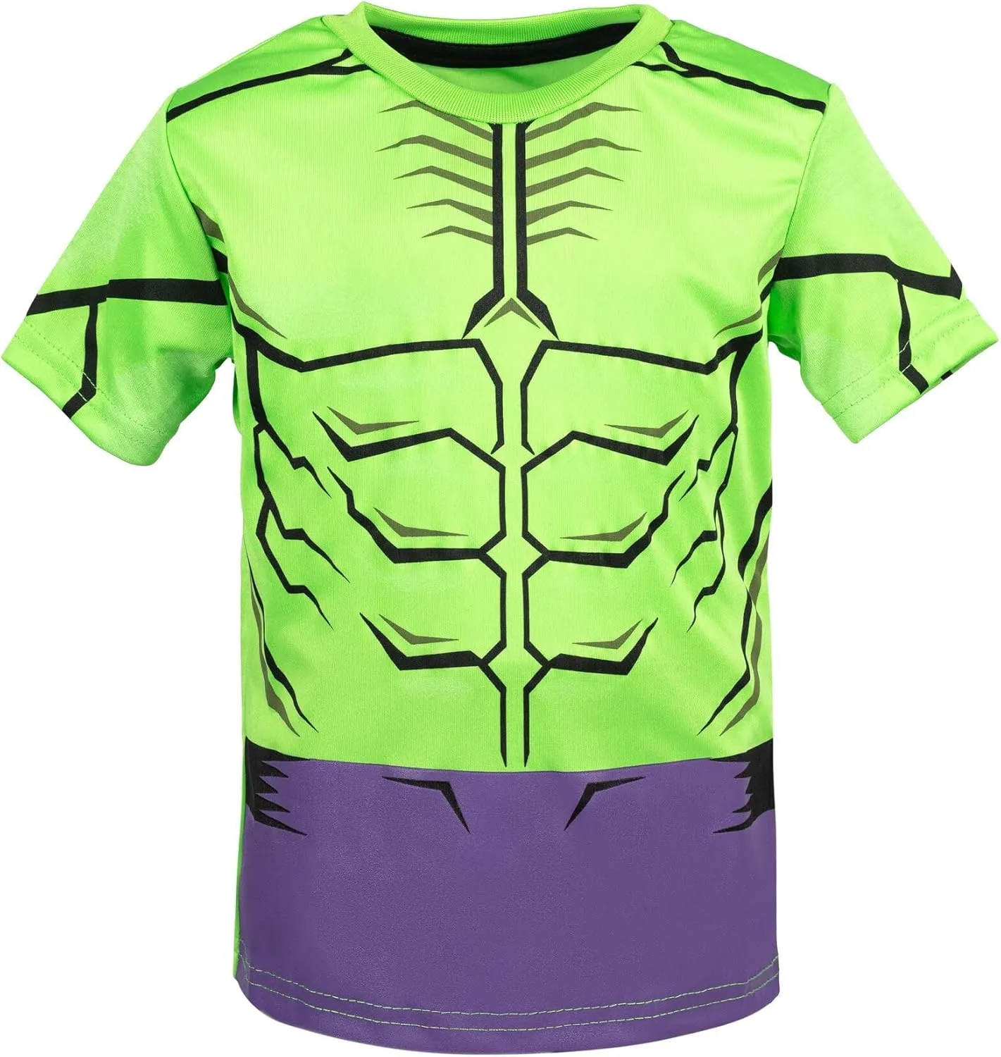 Marvel Avengers Captain America Iron Man Venom Hulk Cosplay Athletic T-Shirt and Shorts Outfit Set Toddler to Little Kid