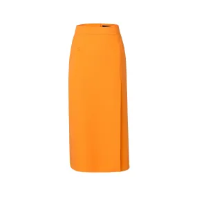 Orange Straight Skirt