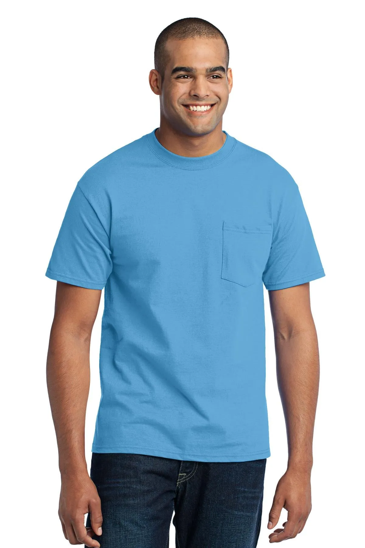 Port & Company TALL 50/50 Poly/Cotton Pocket Tee