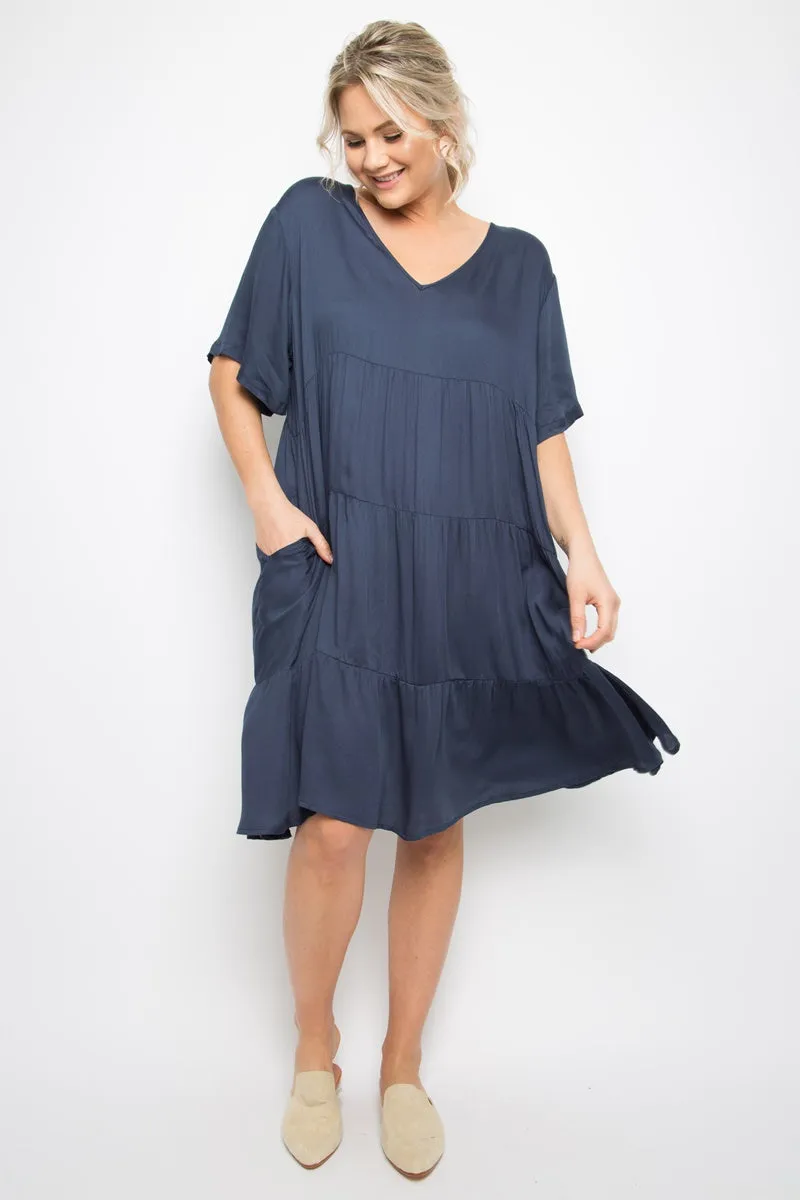 PQ Collection -  Chic Dress - Deep Navy