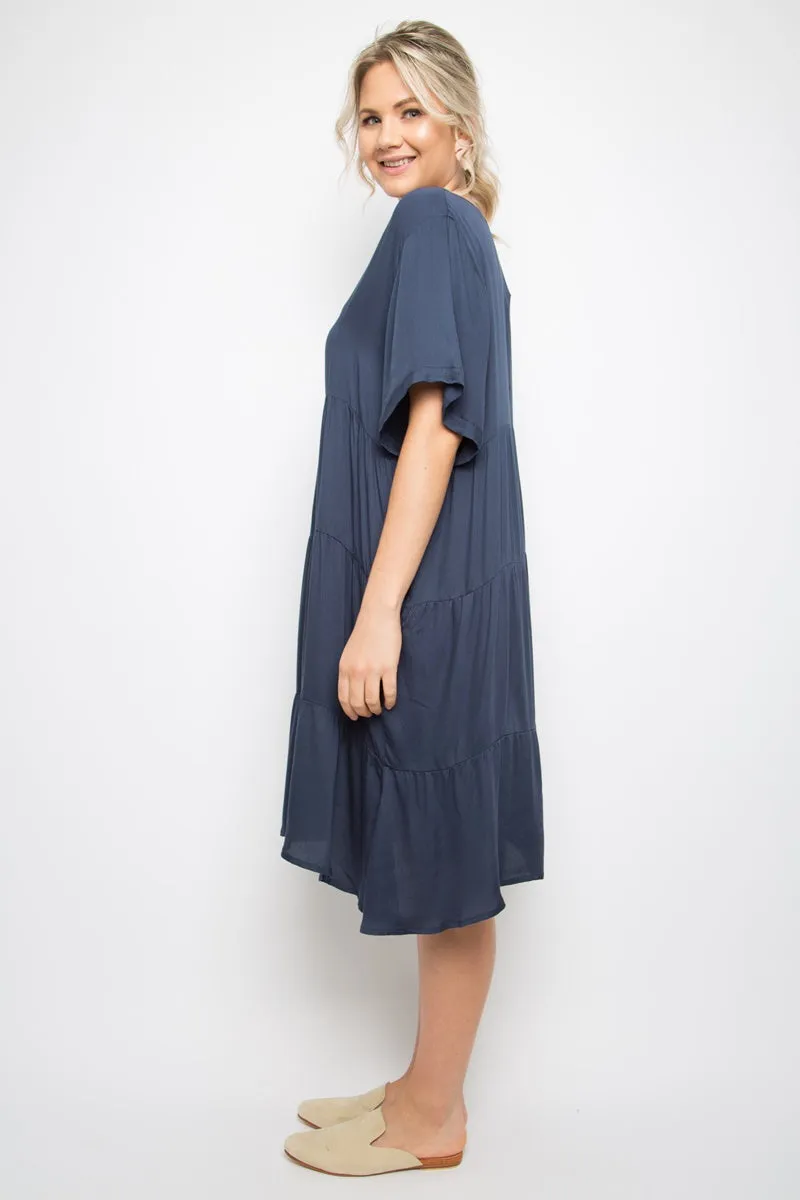 PQ Collection -  Chic Dress - Deep Navy
