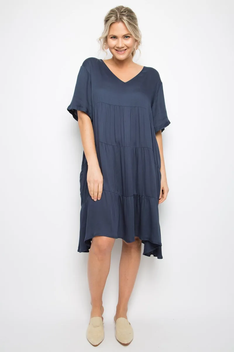 PQ Collection -  Chic Dress - Deep Navy
