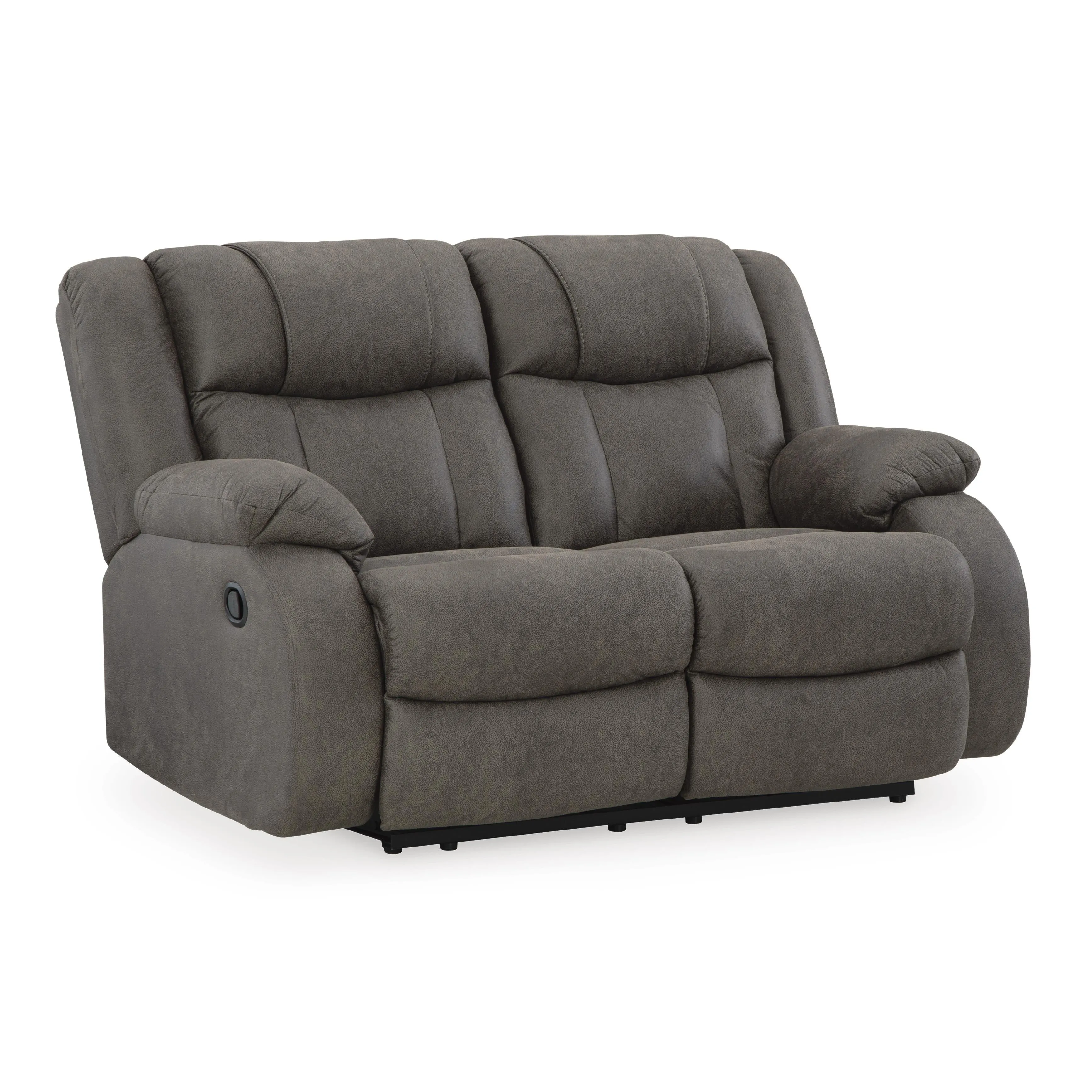 Signature Design by Ashley First Base Reclining Leather Look Loveseat 6880486C