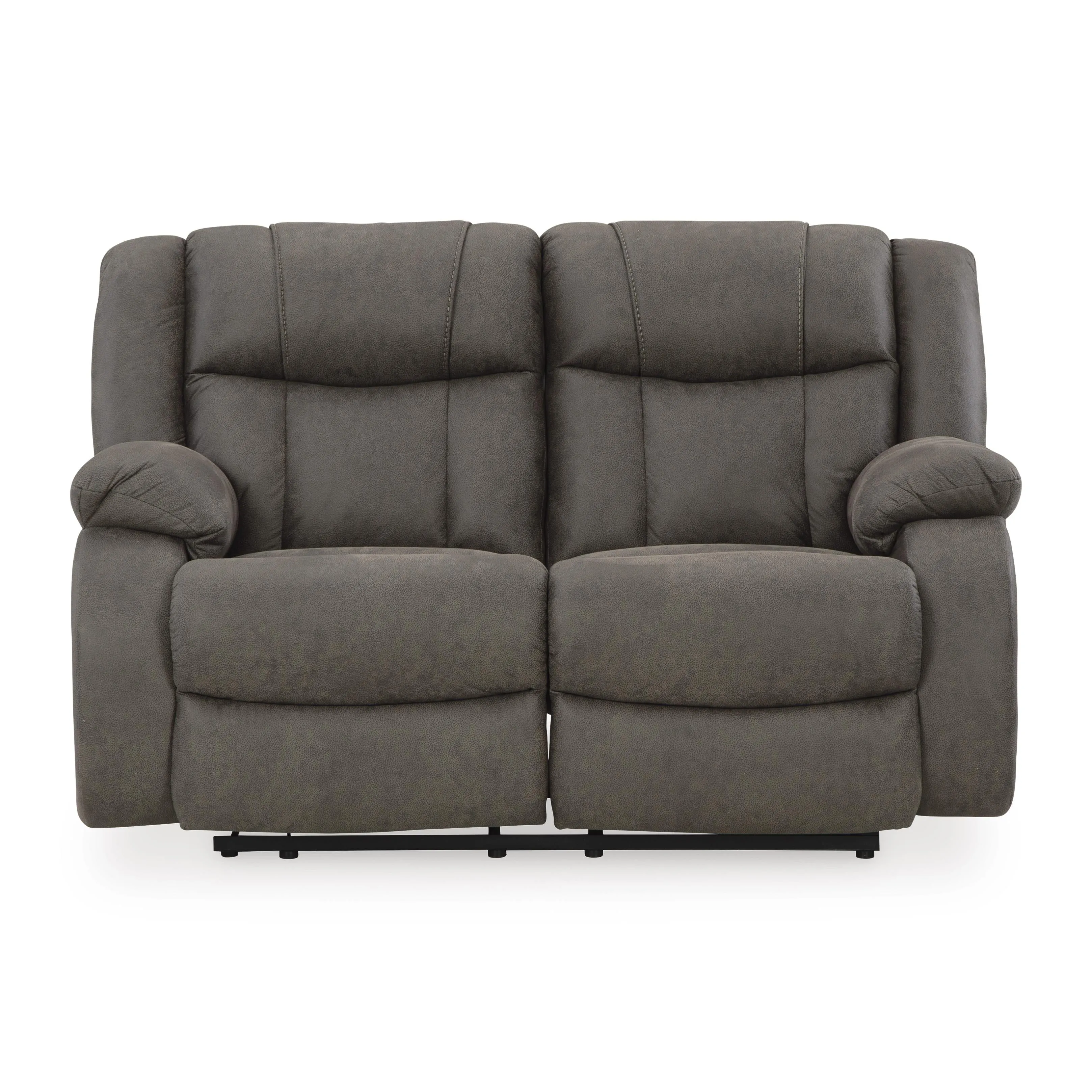 Signature Design by Ashley First Base Reclining Leather Look Loveseat 6880486C