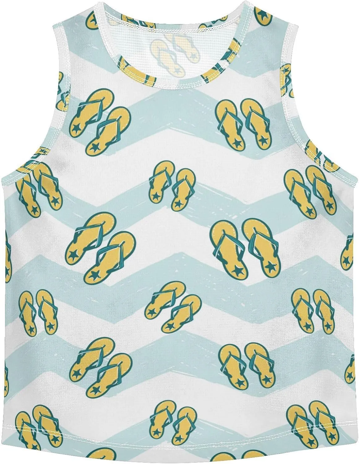 susiyo Sea Summer Flip Flop Boys Sleeveless Tank Top Toddler Athletic T Shirts