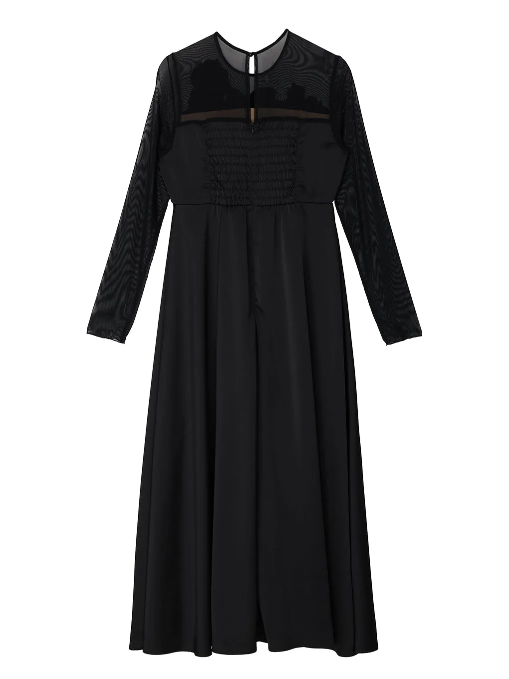 UPPER EMBROIDERY FLARE DRESS