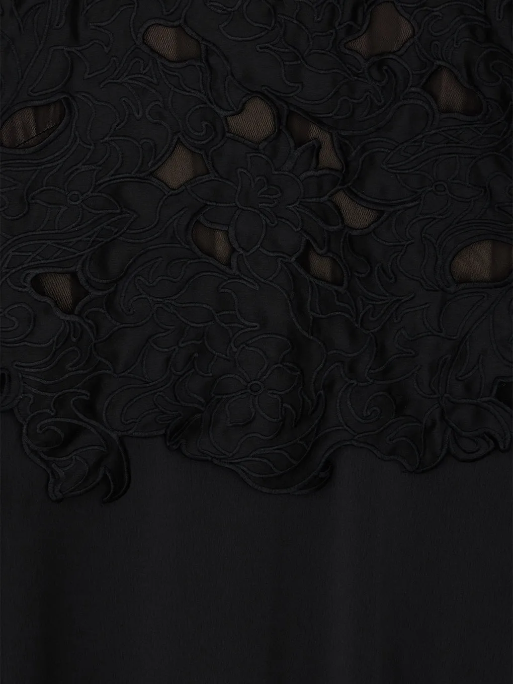 UPPER EMBROIDERY FLARE DRESS