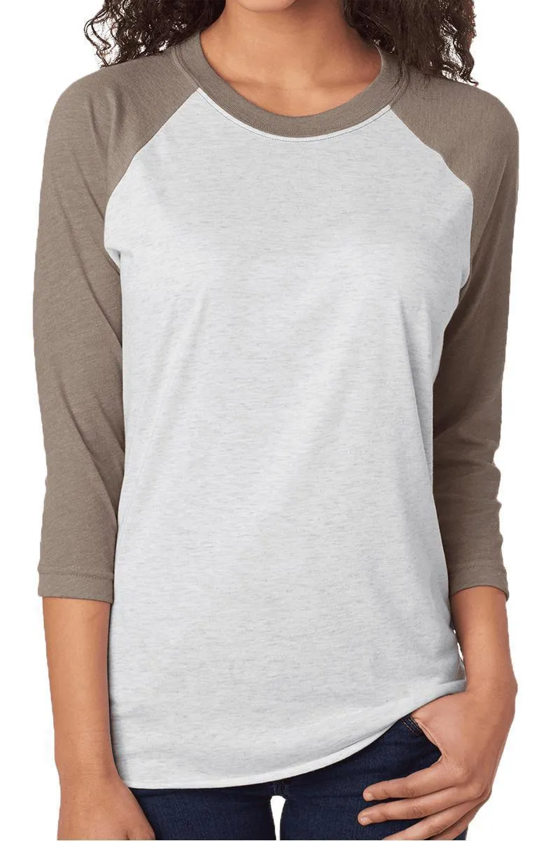 Valentine Gnomes Tri-Blend Unisex 3/4 Raglan