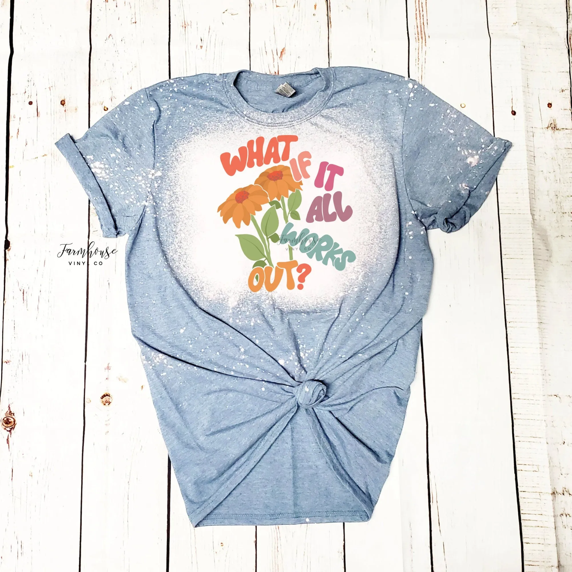 What if it All Works Out Retro Font Shirt