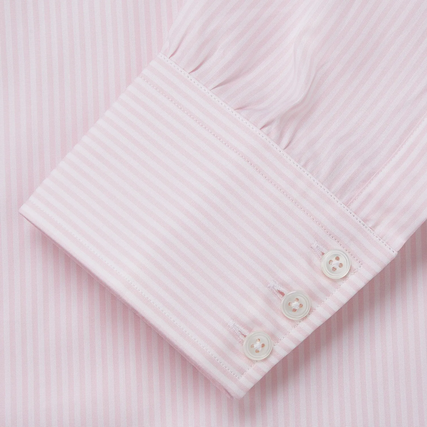 White and Pink Wide Stripe Mayfair Shirt