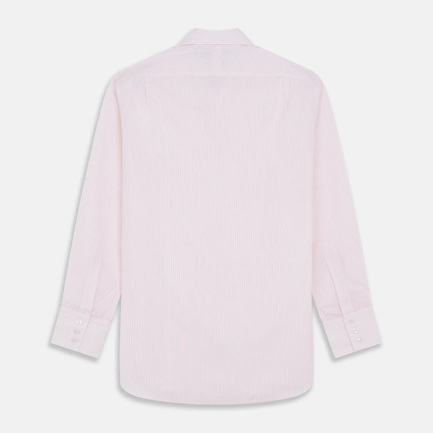 White and Pink Wide Stripe Mayfair Shirt