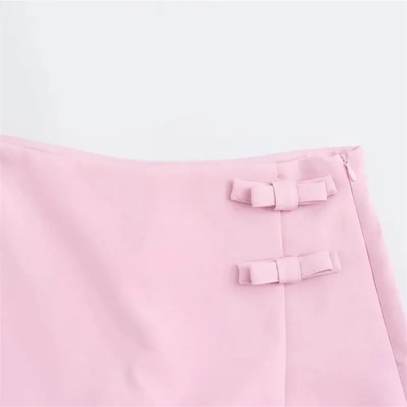 Women Buckle-Accent Mini Skirt