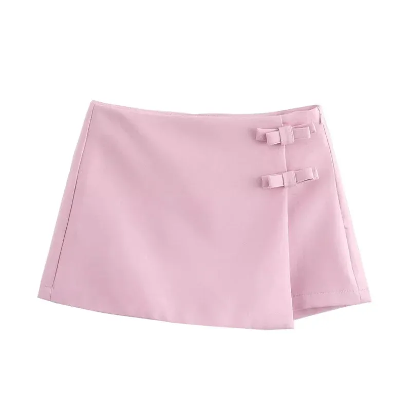 Women Buckle-Accent Mini Skirt