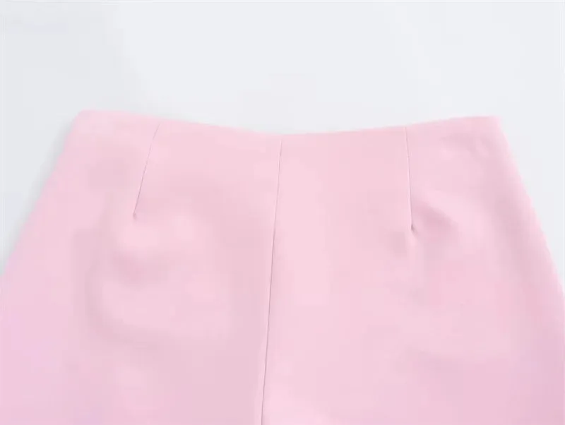 Women Buckle-Accent Mini Skirt