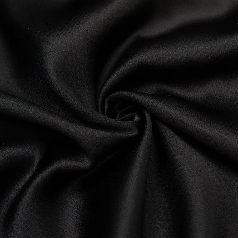Women's Strapless Frill Maxi Bandage Dress - Casual Black Summer Sundress