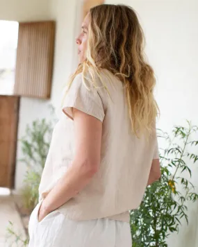 Womens Woven Tee