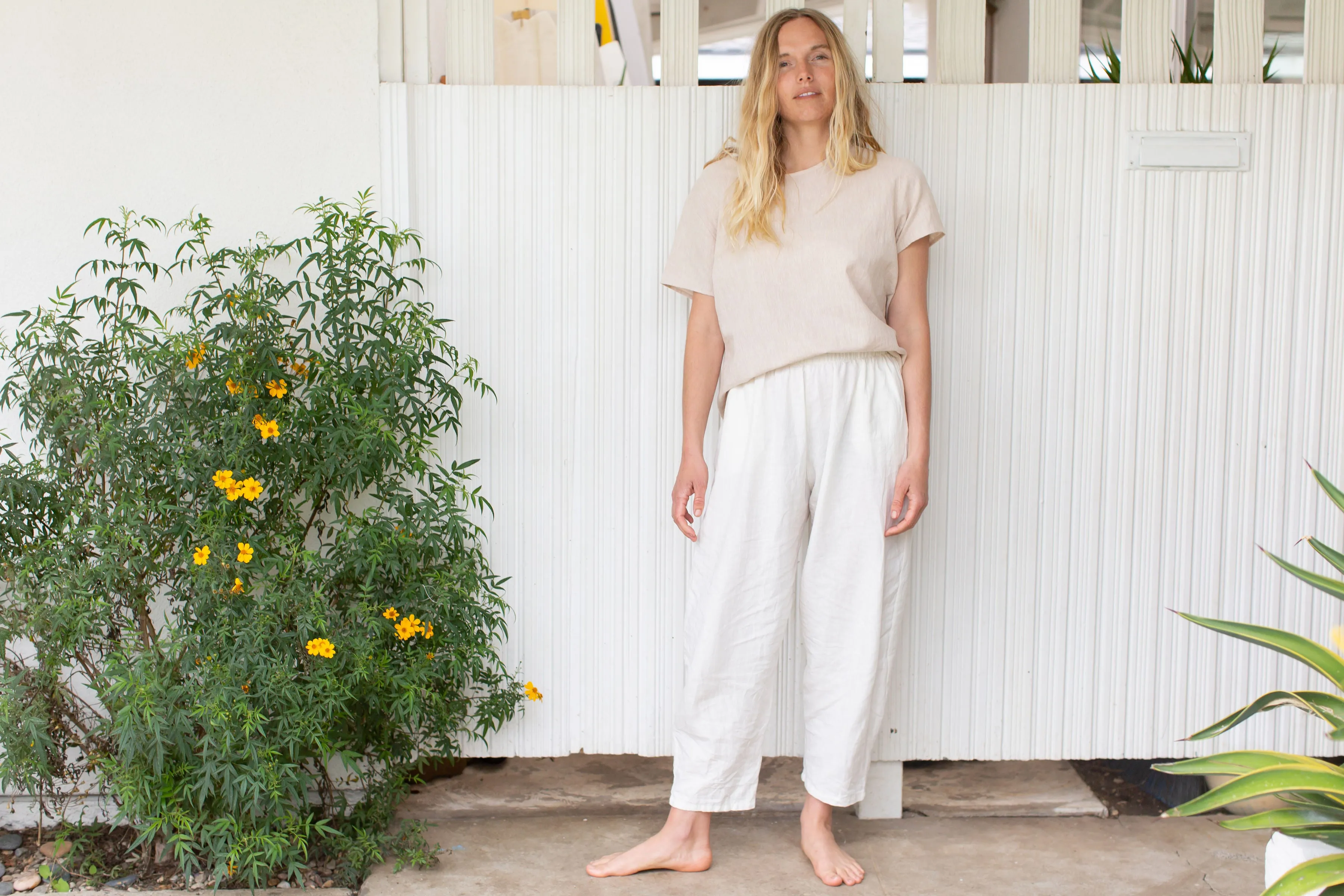 Womens Woven Tee